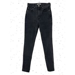 Moussy Black Skinny Jeans Grunge Style Dark Japanese Premium Denim Slim Size 25